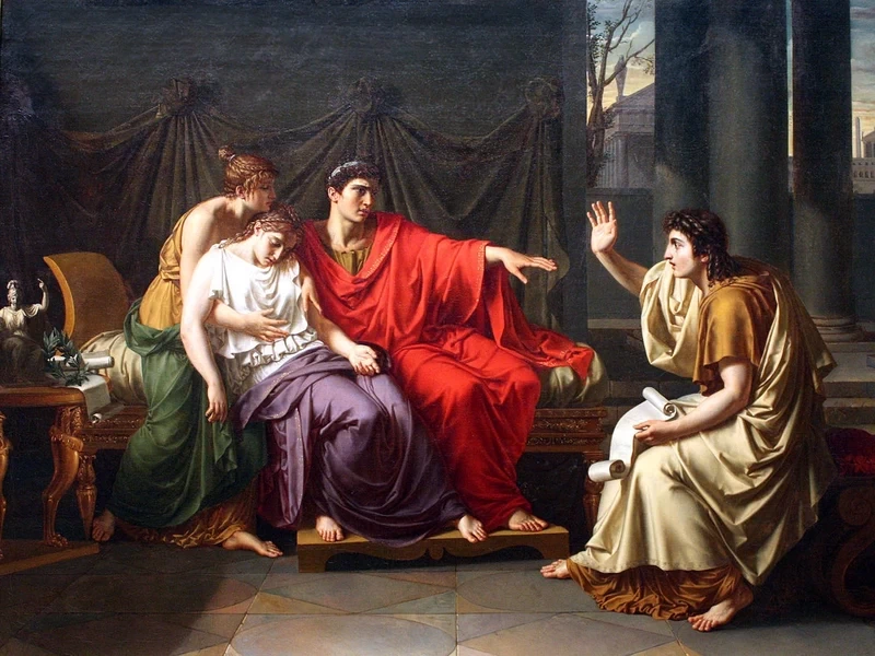1762-Jean-Baptiste Wicar - Virgilio che Legge l'Eneide ad Augusto, Ottavia e Livia - Art Institute of Chicago